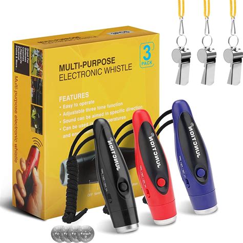 electronic whistle  pack handheld electronic whistles electric whistle  lanyard  tone
