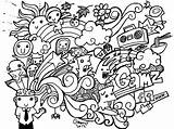 Coloring Pages Doodle Kawaii Birijus Food sketch template