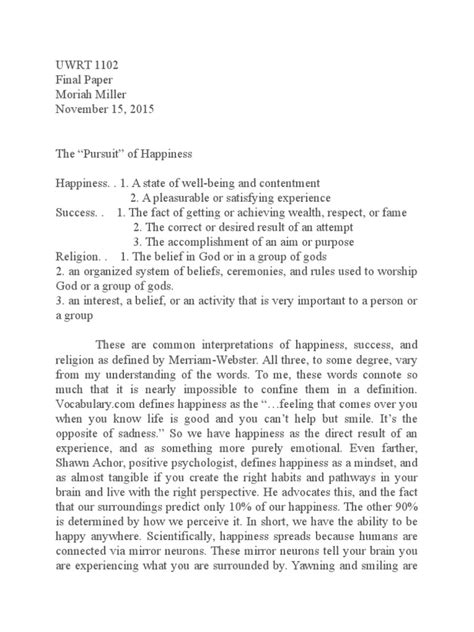 rough draft essay happiness personal growth