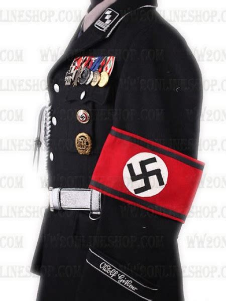 Allgemeine Ss Officers M32 Black Wool Uniform Set 2