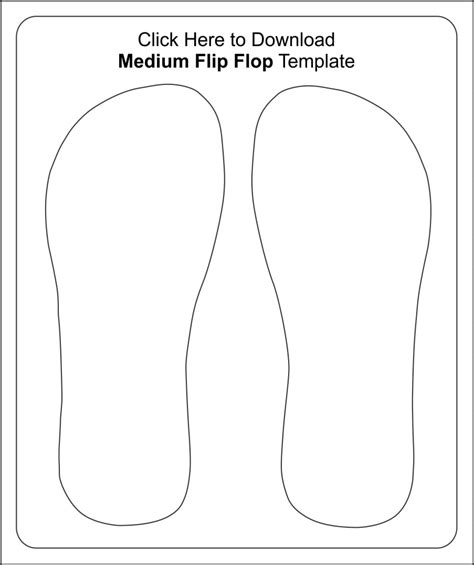 flip flop printable templates  printable