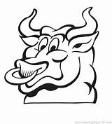 Bulls Chicago Coloring Pages Bull Printable Color Logo Getcolorings Online Clipartmag Drawing sketch template