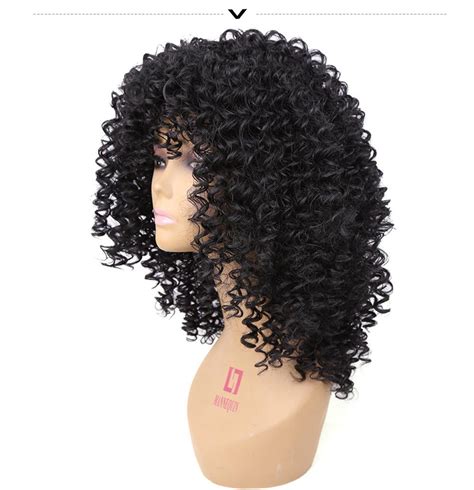afro kinky curly wig natural black hair african american