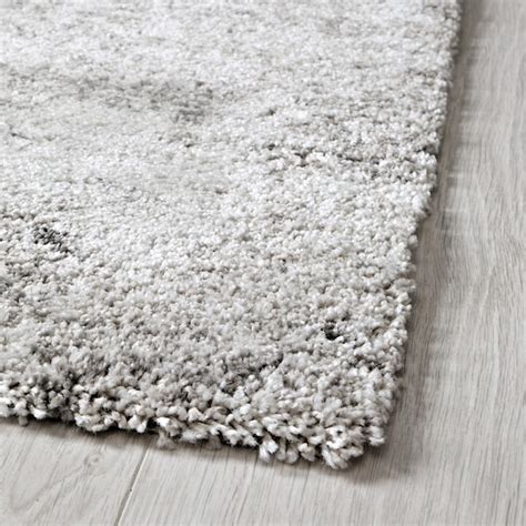 stangerum rug high pile gray  ikea