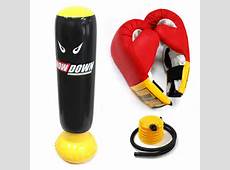 Inflatable Punching Bag amp Boxing Gloves Set Toy Wrestling Kids Bop