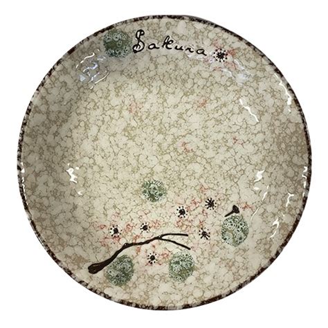 ceramic plate snow  cm  cm