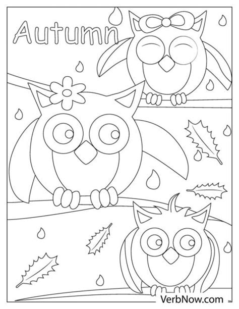 autumn coloring pages book   printable  verbnow
