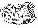 Accordion Drawing Cartoon Coloring Pages Getdrawings Colouring Results Funny sketch template