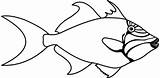 Fish Clipart Trigger Clip Cliparts Fishing Coloring Pages Animals Boat Library Tropical Designs Outline Wikiclipart Use Recent sketch template