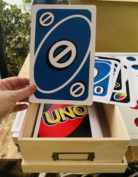 giant uno playing cards game classic gift kids family jumbo etsy