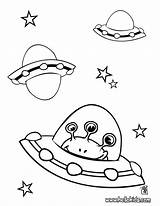 Spaceship Coloriage Hellokids Extraterrestre sketch template