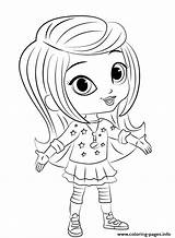 Shine Leah Coloring Shimmer Pages Printable Print Book sketch template