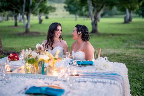 Hawaii Lesbian Wedding Inspiration Equally Wed Modern Lgbtq