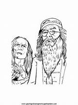Colorare Disegni Dumbledore Potter sketch template