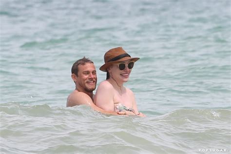 charlie hunnam and morgana mcnelis pictures in hawaii 2018 popsugar