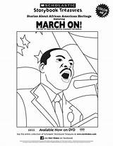 Luther Martin King Coloring Jr Pages Printable March Color Printables Scholastic Activities Print Getcolorings Nick Getdrawings Popular History sketch template