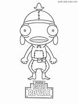 Fortnite Coloring Pages Print Color Skin Fishstick Printable Boys Chibi Kids Colouring Cartoon Sheets Season Peely Game Drawing Battle Royale sketch template