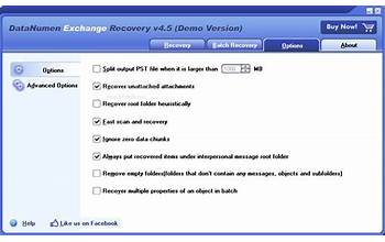 DataNumen Exchange Recovery screenshot #0