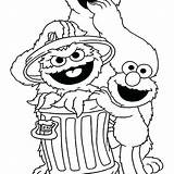 Oscar Coloring Pages Grouch Getcolorings Getdrawings sketch template
