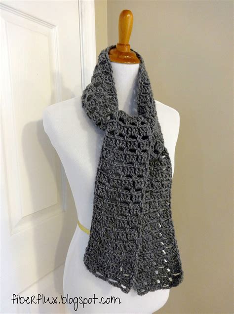 fiber flux  crochet patterneverybody scarf