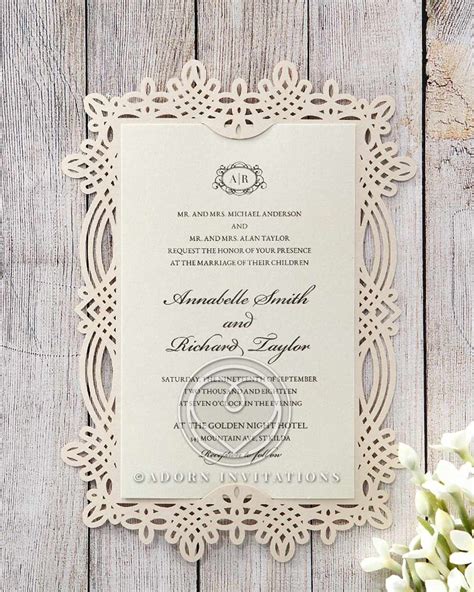 marriage invitation card wording  design idea