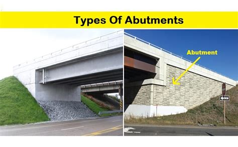 bridge abutment types functions  components