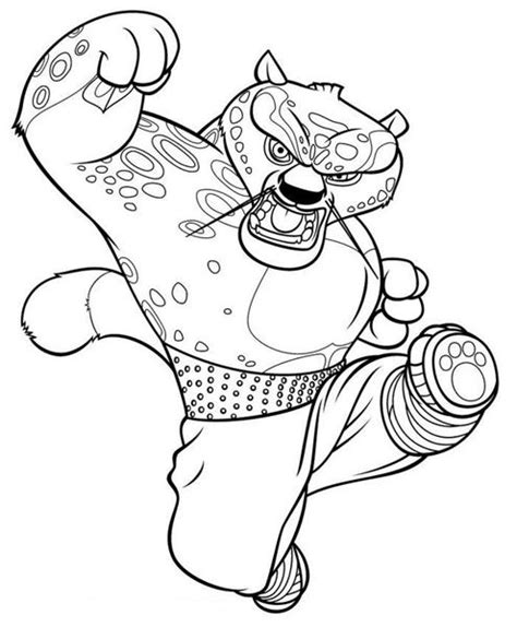 kung fu panda coloring pages team colors