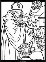 Coloring Pages Saints Catholic Glass Stained Christmas Dover Publications Book Visit sketch template