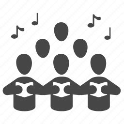 choir chorus key  note sing song icon   iconfinder