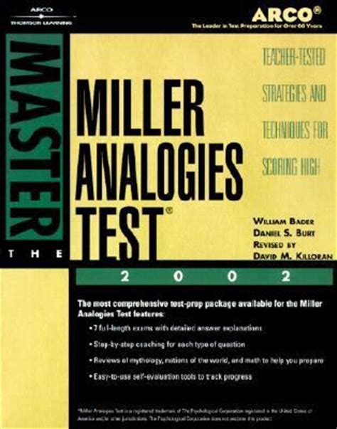 master  miller analogies test  arco paperback revised  edition rent