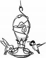 Feeder Bird Dxf Hummingbirds sketch template