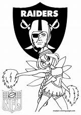 Coloring Pages Raiders Oakland Cheerleader Winx Nfl Browser Window Print sketch template