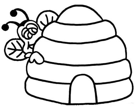 beehive template clipart