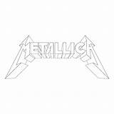Metallica Logo Svg Transparent Vector sketch template