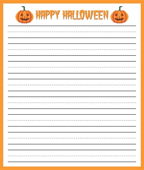 images   printable halloween lined writing paper