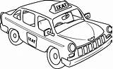 Taxi Coloring Drawing Clipart Pages Paintingvalley Draw Kids Drawings Comments sketch template