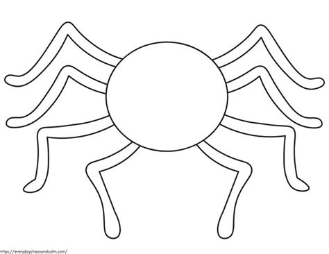 printable spider template  outlines