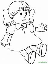 Coloring Pages Doll Printable Dolls Girls sketch template