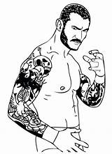 Coloring Wwe Pages Getcolorings sketch template