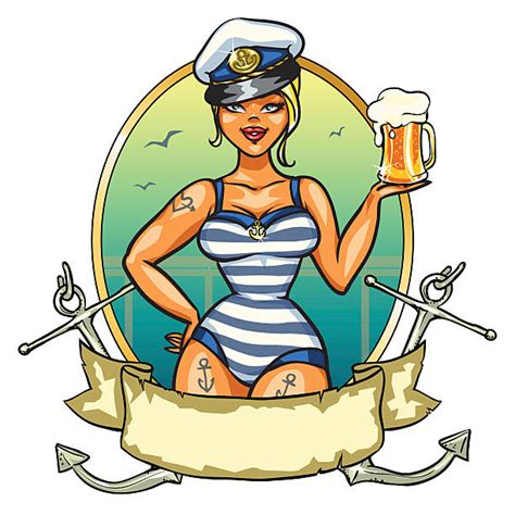 pin up girl tattoo sailor women illustrations royalty free vector