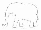 Elephant Template Outline Printable Pattern Coloring Reddit Email Twitter Merrychristmaswishes Simple Info sketch template