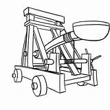 Catapult Coloring Sketch Clipartmag sketch template