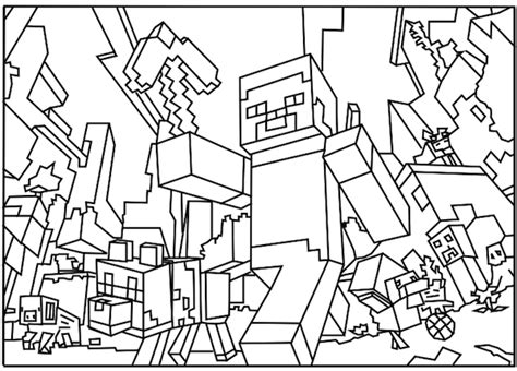 minecraft world coloring page coloring pages  print printable