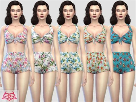 The Sims Resource Pin Up Swimwear 1 Recolor 3 By Colores