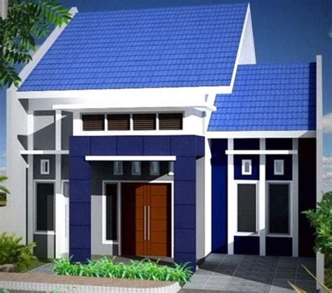 Gambar Contoh Cat Rumah Minimalis Warna Biru Terbaik Rumah