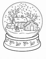 Snowglobe Pages sketch template