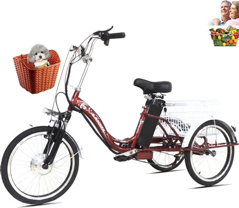 volwassen driewieler elektrische  wieler voor vrouwen    wiel fiets met vergrote