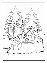 Coloring Snow Pages Winter Buddies Fun Printable Comments sketch template