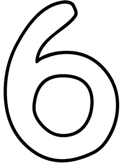 number  template colouring pages page