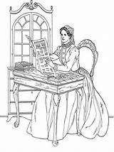 Noblewomen Coloring Pages Obtain Depending Effects Various Card Use sketch template